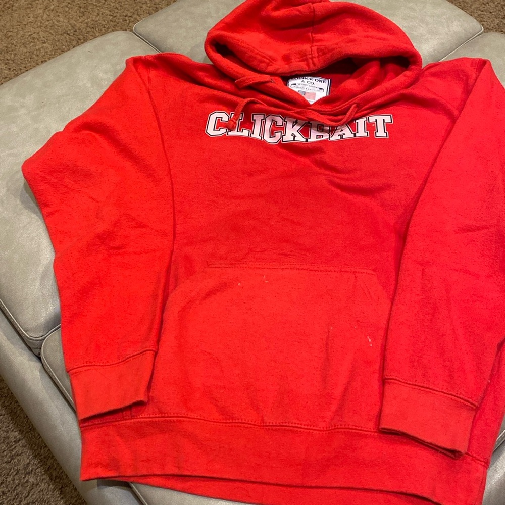 Clickbait hoodie Source One & Co Red medium